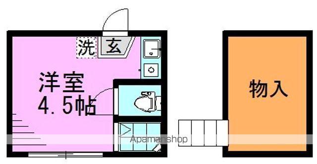 フェリスカンターレ(ワンルーム/2階)の間取り写真