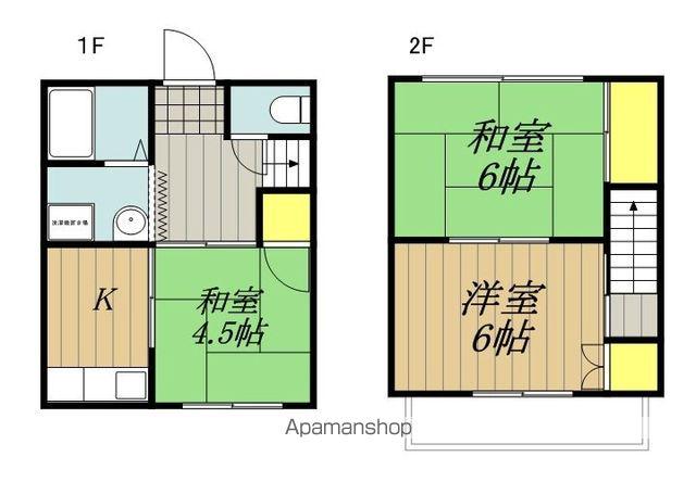 上町ハイツ(3K/1階)の間取り写真