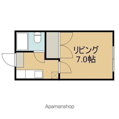 ルミウスK(1K/1階)の間取り写真