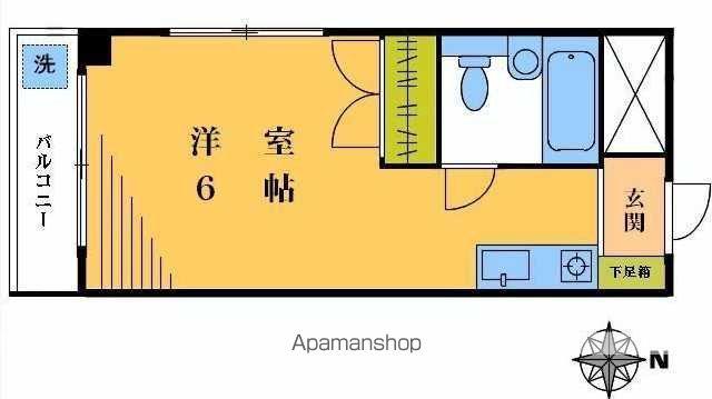 シティフラット25(ワンルーム/3階)の間取り写真