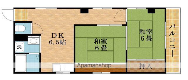 KANDMBUILDING(2DK/3階)の間取り写真