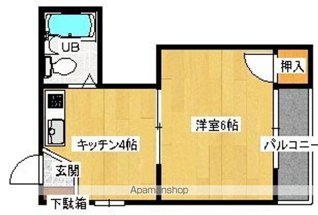 シェモア我孫子(1DK/3階)の間取り写真