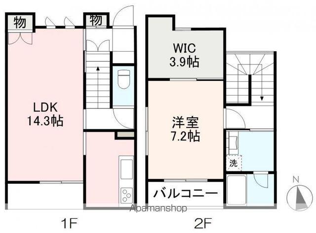 エクスペルテ(1LDK/1階)の間取り写真