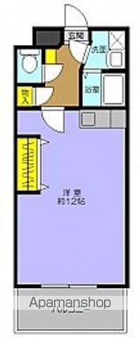 アパートメントFUSSAGE(ワンルーム/3階)の間取り写真
