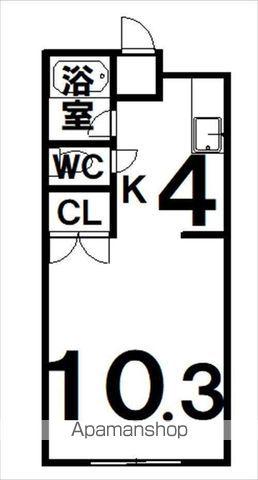 アーバン8・6(1K/3階)の間取り写真