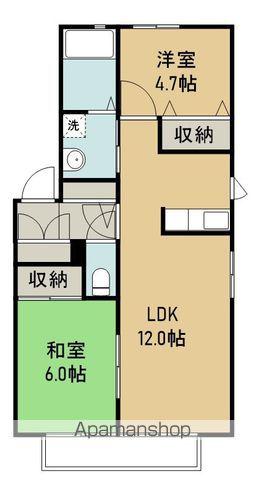 セフィラ福田町六番館(2LDK/1階)の間取り写真