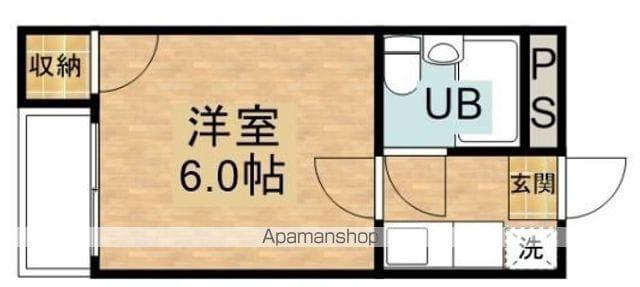 富コーポ(1K/3階)の間取り写真