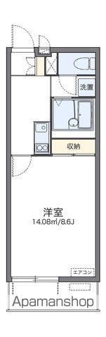 レオネクストウインズ立野(1K/4階)の間取り写真