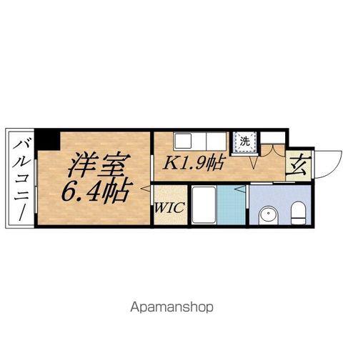 レジディア大通公園(1K/5階)の間取り写真