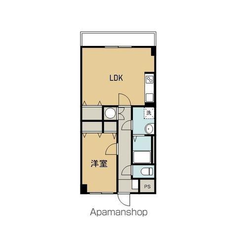 プラザ本町イースト(1LDK/5階)の間取り写真