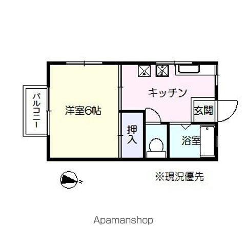 SKはうす(1K/2階)の間取り写真