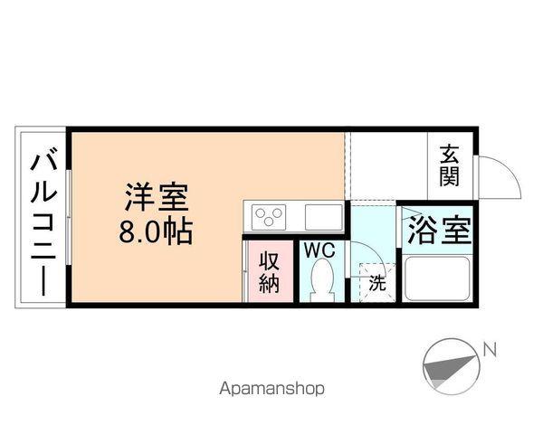 YOU HOUSE(ワンルーム/2階)の間取り写真