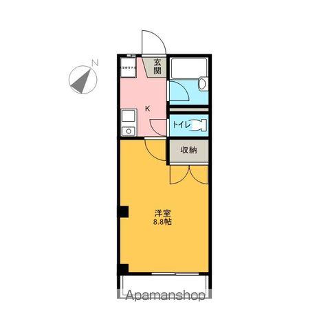 FOREST(1K/3階)の間取り写真