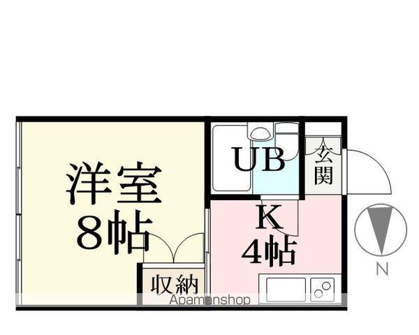 川西ハイツ(1K/2階)の間取り写真