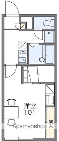 レオパレスYOU・Ⅰ(1K/1階)の間取り写真