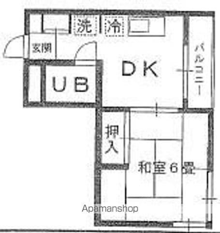 メゾン・ド・ブラン(1K/3階)の間取り写真