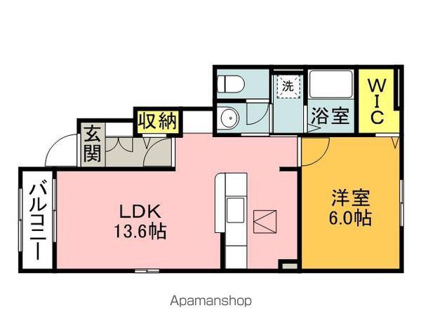 エテルノ・ピーヌ Ⅱ(1LDK/1階)の間取り写真