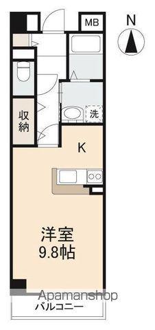 フロレスタシエロ(1K/4階)の間取り写真