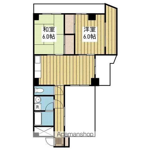 第二吉田マンション(2DK/3階)の間取り写真