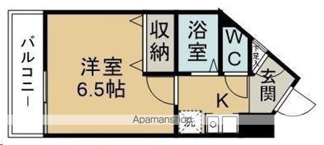 パークウッド台原(1K/3階)の間取り写真