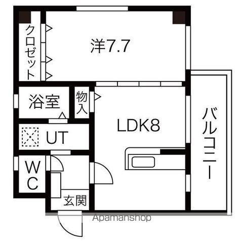 JU・JU(1LDK/3階)の間取り写真