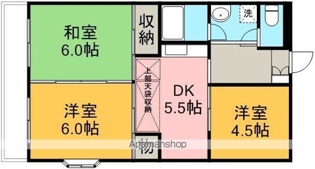 グランパルク(3K/3階)の間取り写真