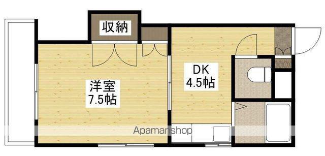 ビハーラ千田(1DK/3階)の間取り写真