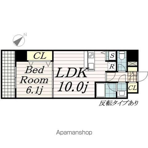 KDX千葉中央レジデンス(1LDK/13階)の間取り写真