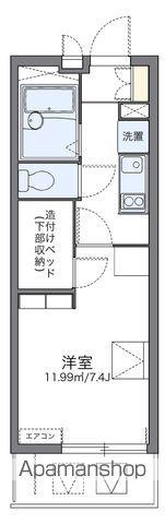 レオパレス香春口(1K/2階)の間取り写真