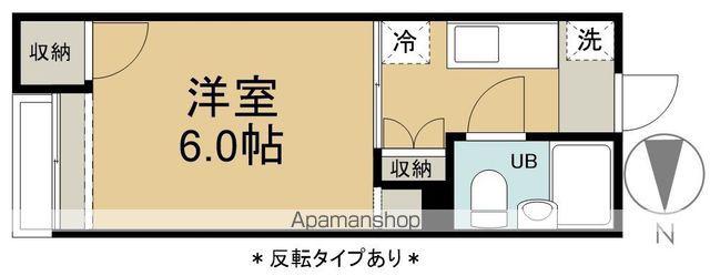 パーク若里(1K/2階)の間取り写真