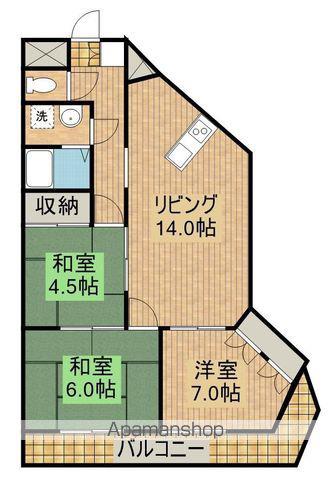 ゆとり202(3LDK/3階)の間取り写真