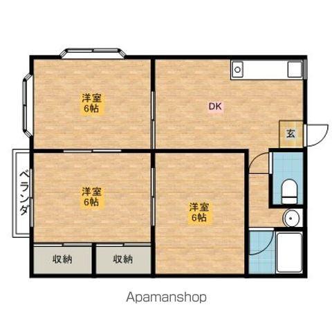 ハイツアスカ(3DK/2階)の間取り写真