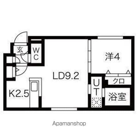 パークレジデンス円山北(1LDK/3階)の間取り写真