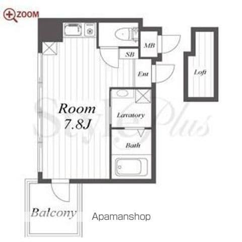 LA VERITE金山(ワンルーム/2階)の間取り写真