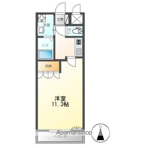 モンテ・アンヴェリーノ(1K/1階)の間取り写真