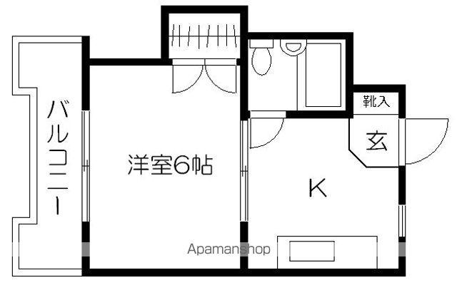 RSレジデンス(1K/3階)の間取り写真