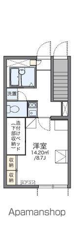レオパレスフルールⅡ(1K/1階)の間取り写真