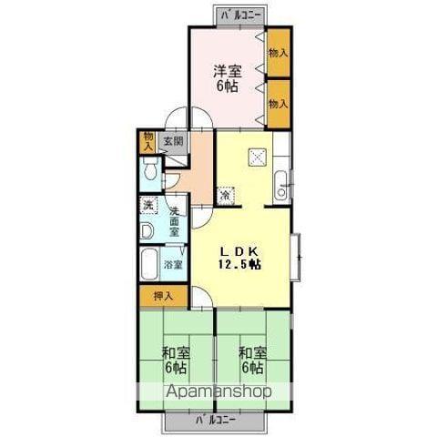 レーベンハイムⅡ(3LDK/1階)の間取り写真