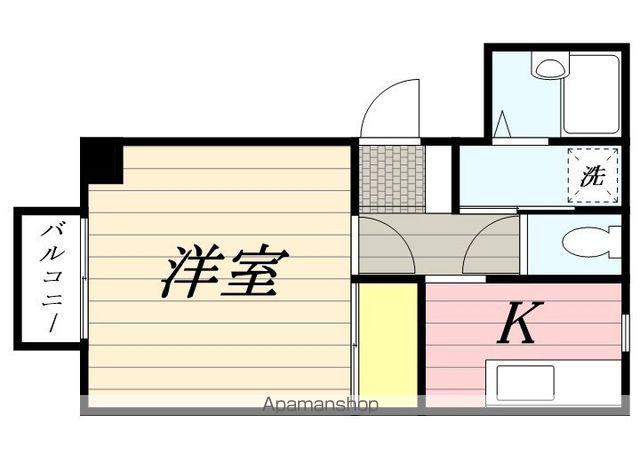 コーポ楓(1K/2階)の間取り写真