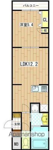 蒔田サウススクエア(1LDK/4階)の間取り写真