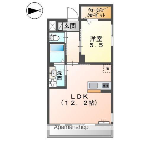 セレーノⅡ(1LDK/2階)の間取り写真