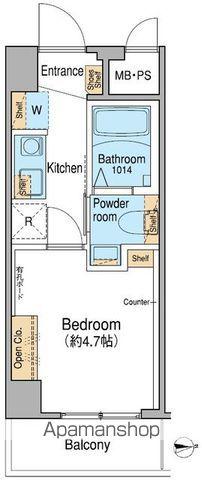 FUU OIMACHI BY LATIERRA(1K/7階)の間取り写真