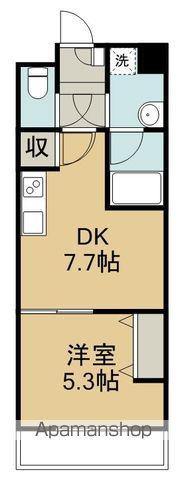 CASA TUTTI(1DK/2階)の間取り写真