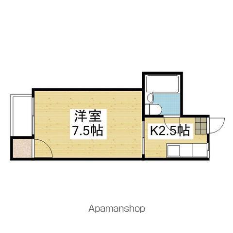 コーポ葉月(1K/2階)の間取り写真