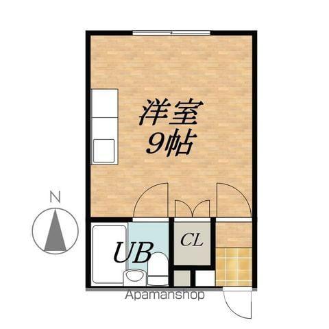 エチュード大通(ワンルーム/2階)の間取り写真