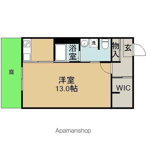 ヴェルドミール(ワンルーム/1階)の間取り写真