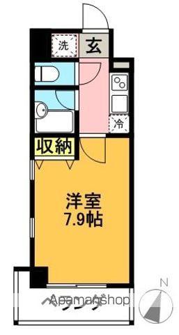 N.K.MANSION(1K/2階)の間取り写真