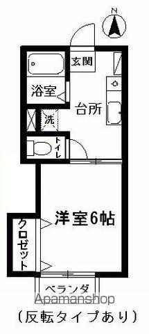 ビレッジいずみ(1K/2階)の間取り写真