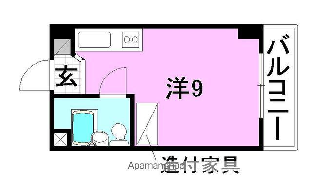 エトワール味酒(ワンルーム/4階)の間取り写真