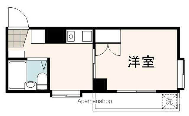 KIND安東(1K/3階)の間取り写真